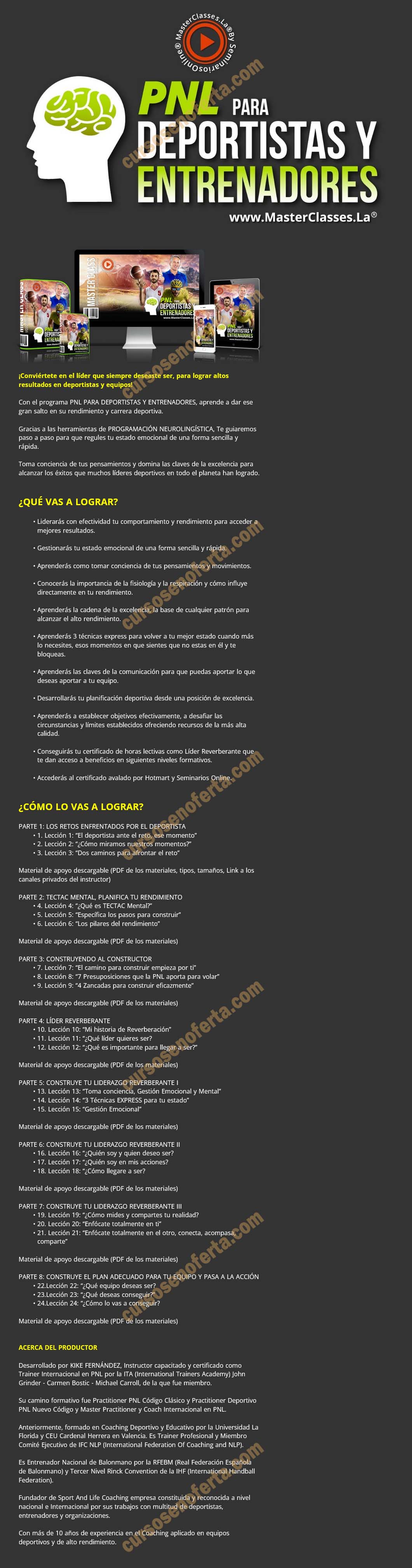 PNL para deportistas y entrenadores
