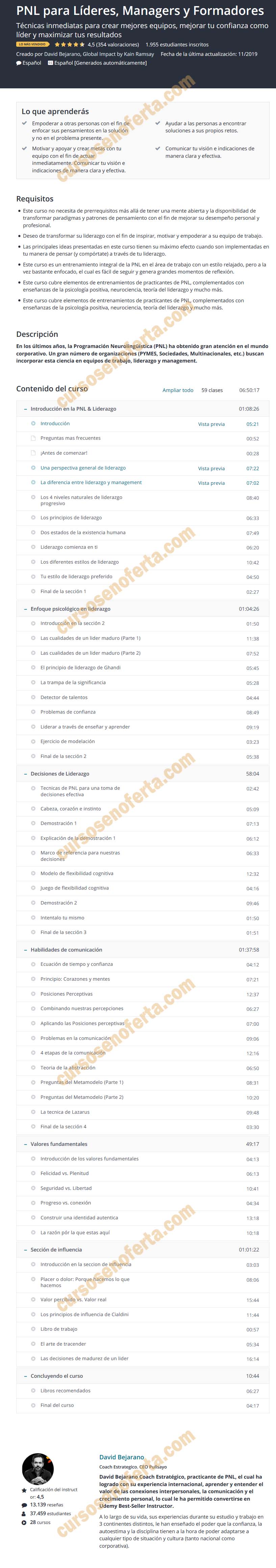 PNL para Líderes, Managers y Formadores 