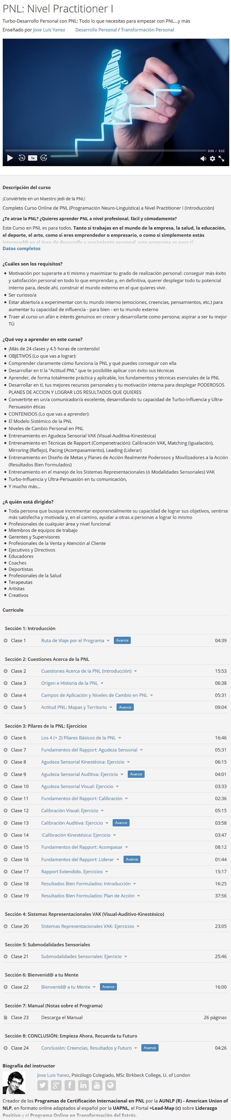 PNL Nivel Practitioner I
