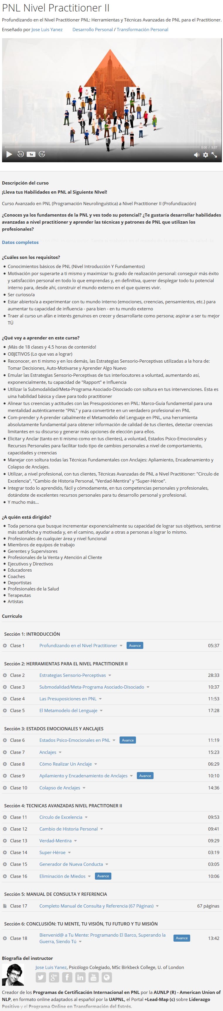 PNL Nivel Practitioner II
