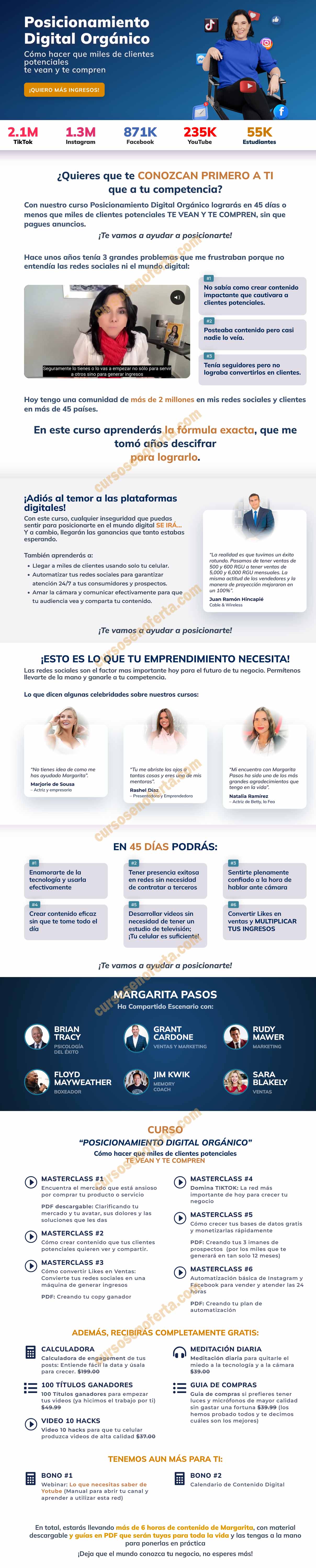 Posicionamiento digital orgánico - margarita pasos