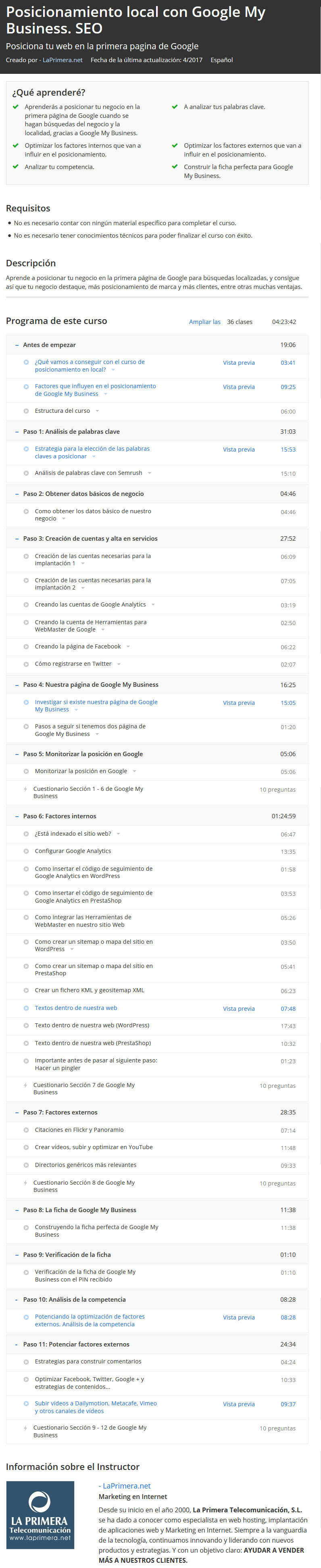 Posicionamiento local con Google My Business