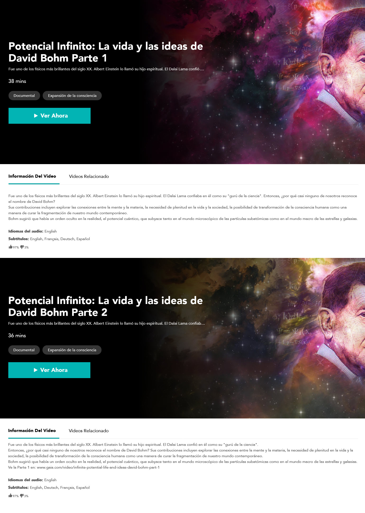 Potencial infinito - Gaia