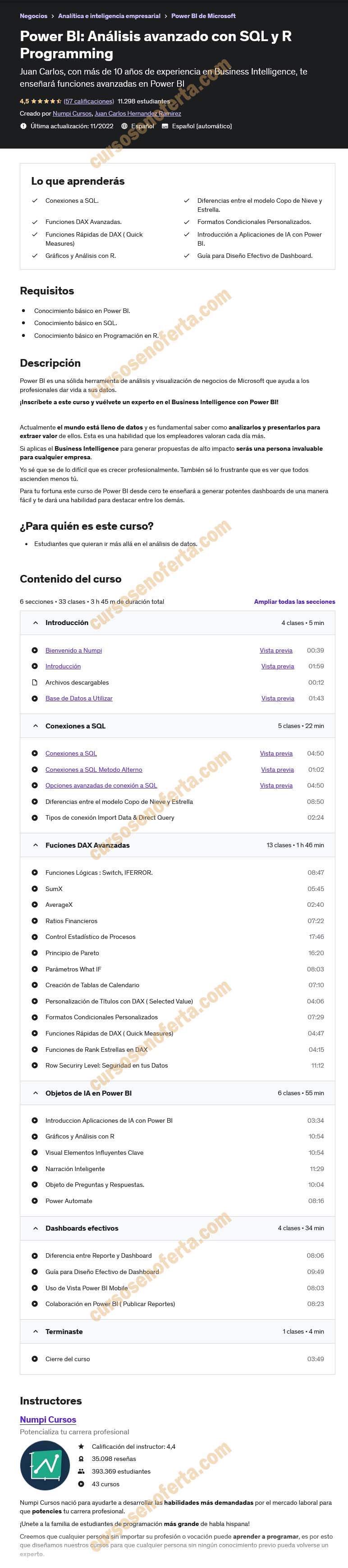 Power BI Análisis avanzado con SQL y R Programming