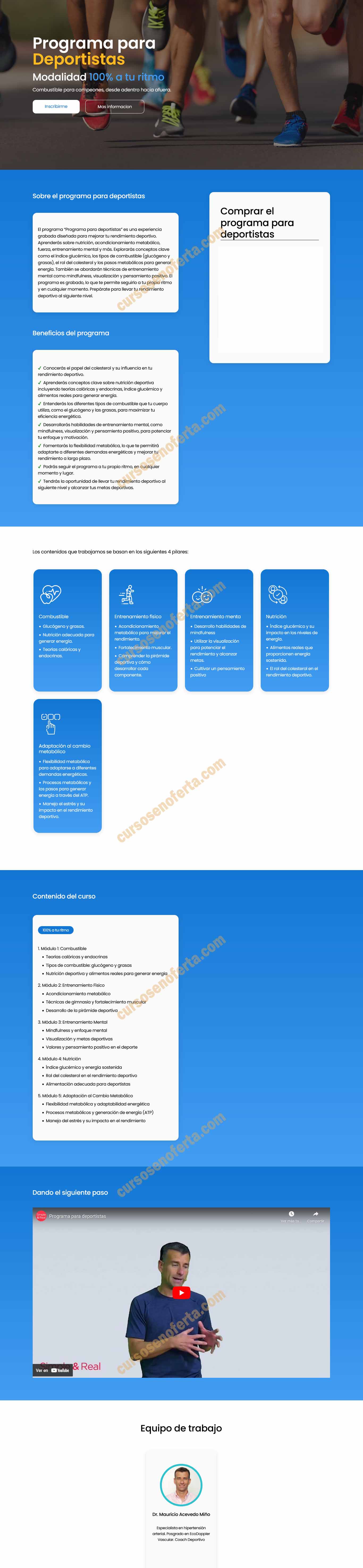 Programa Para Deportistas