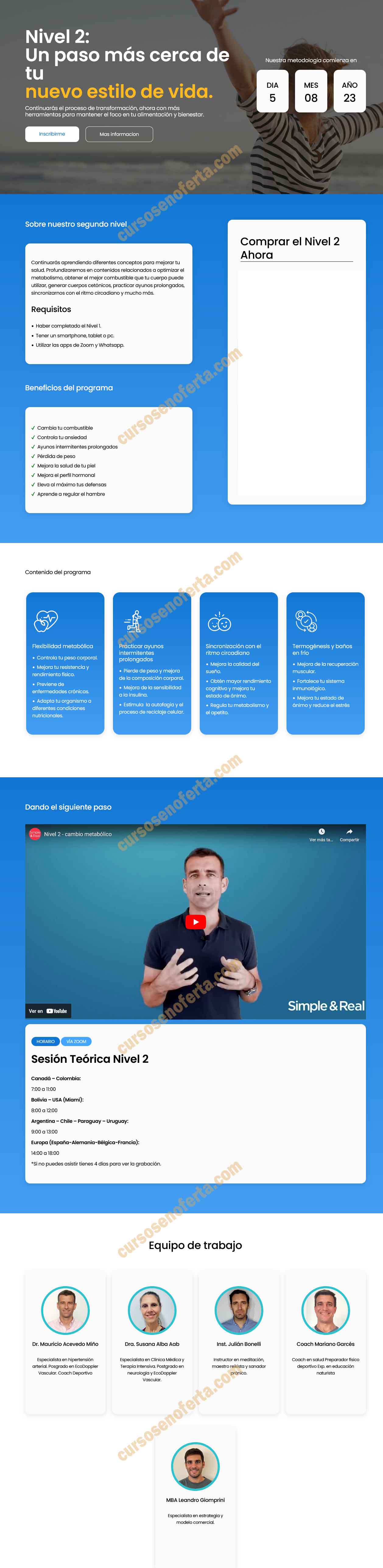 Programa Simple y Real Nivel 2 - Cambio Metabólico