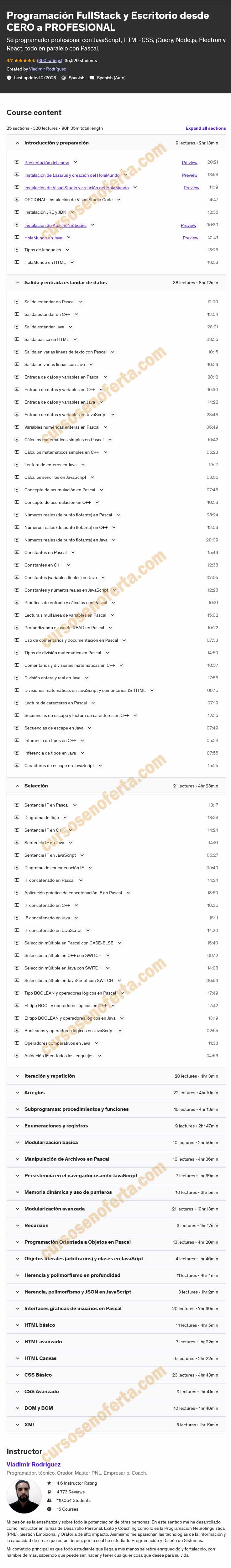 Programación FullStack y Escritorio desde cero a profesional