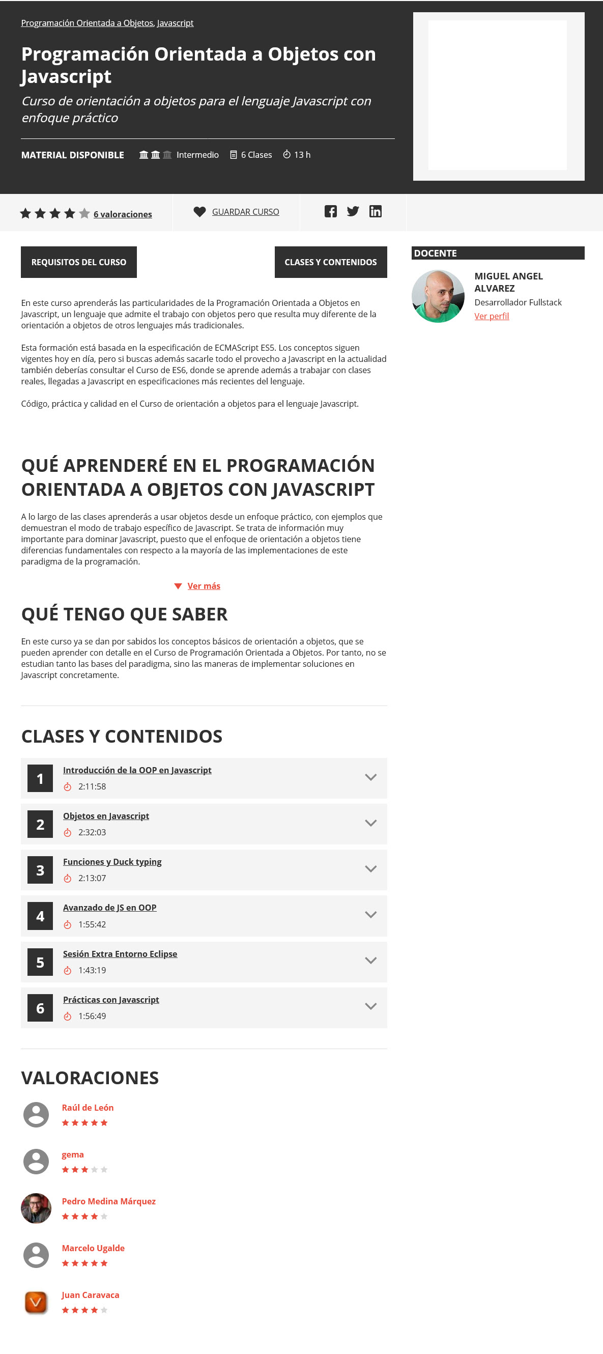Programación Orientada a Objetos con Javascript