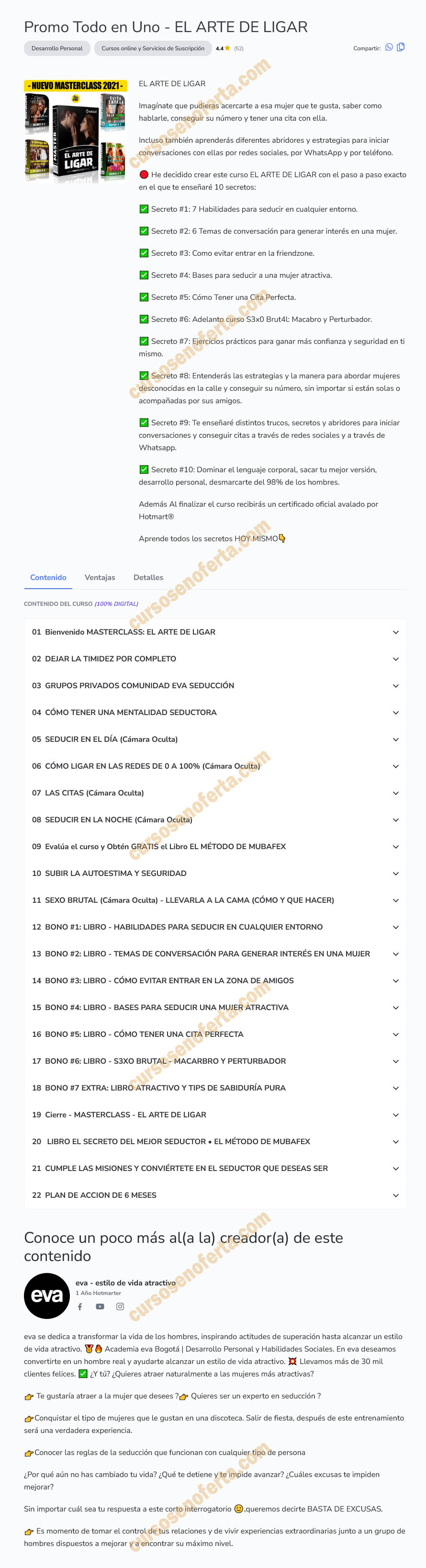 Promo todo en uno - El arte de ligar