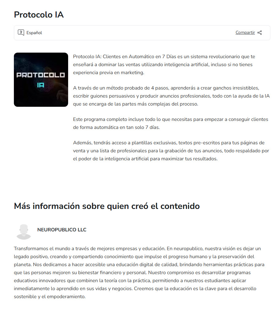 Protocolo IA - neuropublico llc