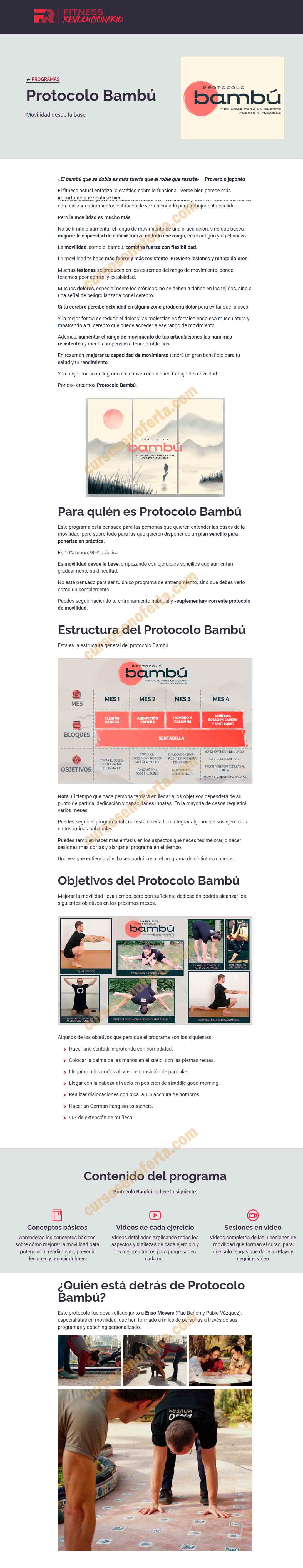 Protocolo Bambú - fitness revolucionario