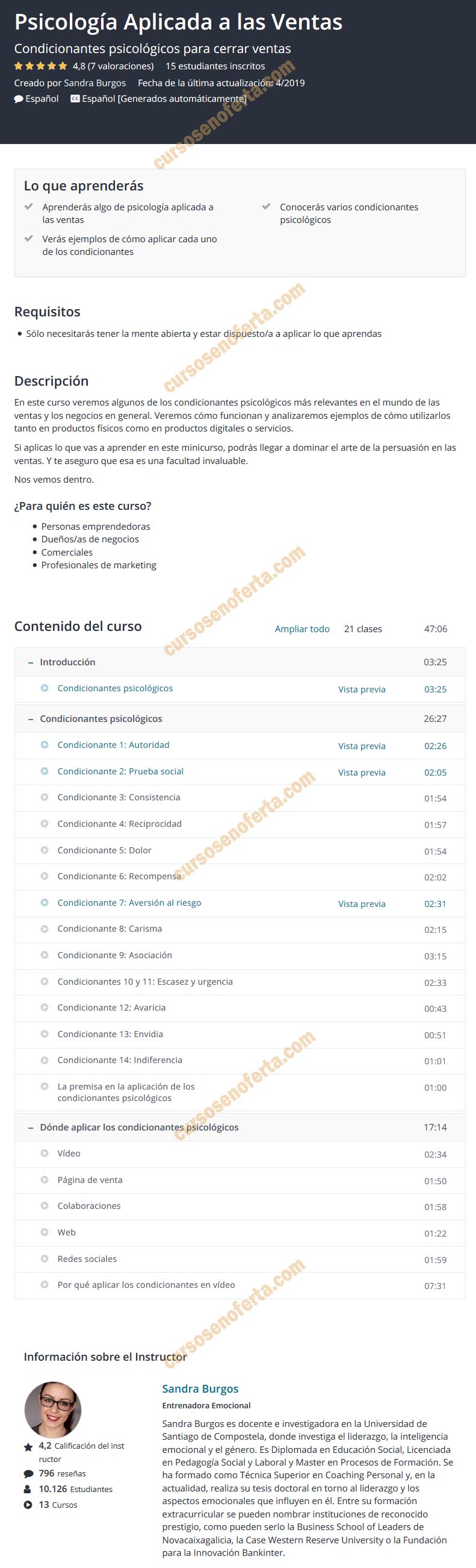 Psicología Aplicada a las Ventas