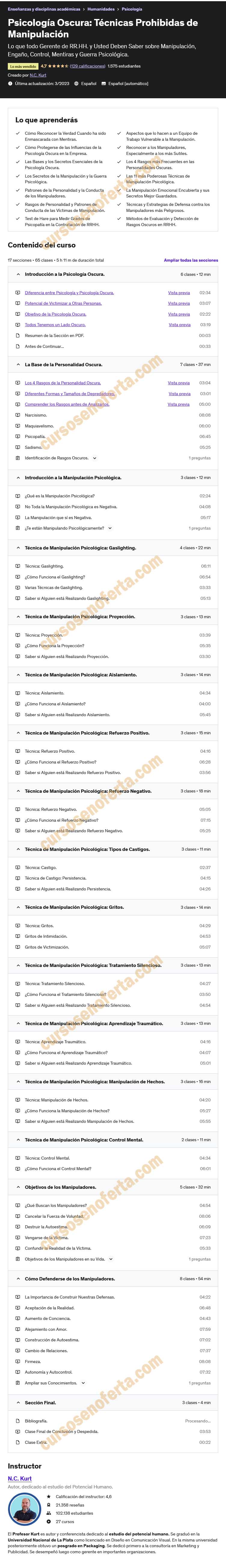 Psicología Oscura - Técnicas Prohibidas de Manipulación