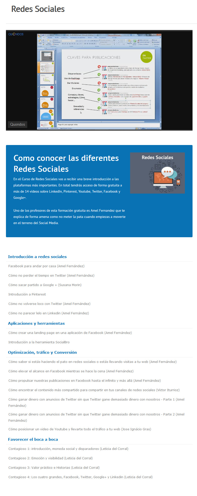 Redes Sociales - amel fernández