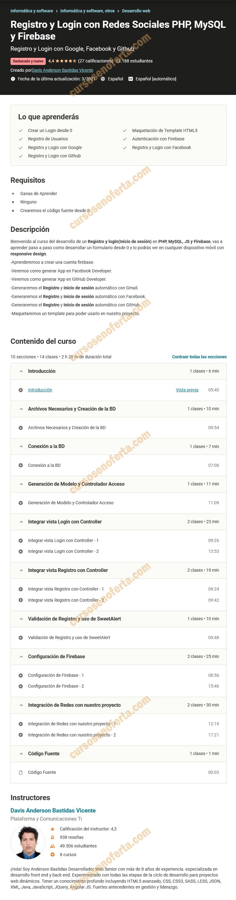 Registro y Login con Redes Sociales PHP, MySQL y Firebase