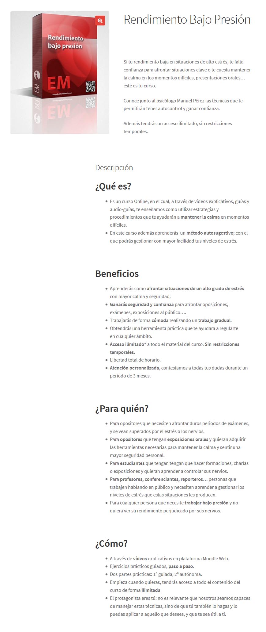 Rendimiento bajo presión