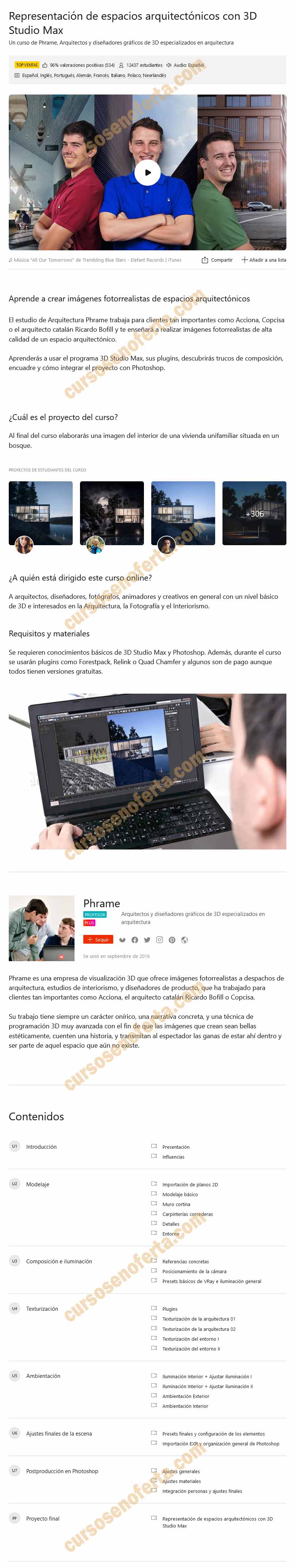 Representación de espacios arquitectónicos con 3D Studio Max