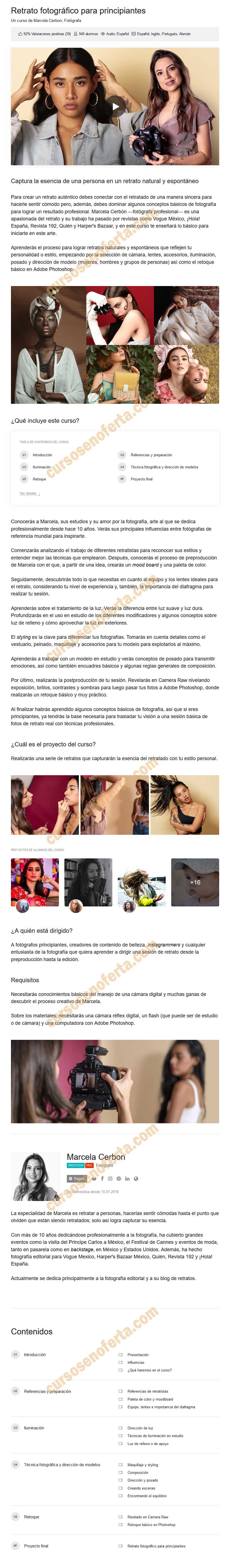 Retrato fotográfico para principiantes