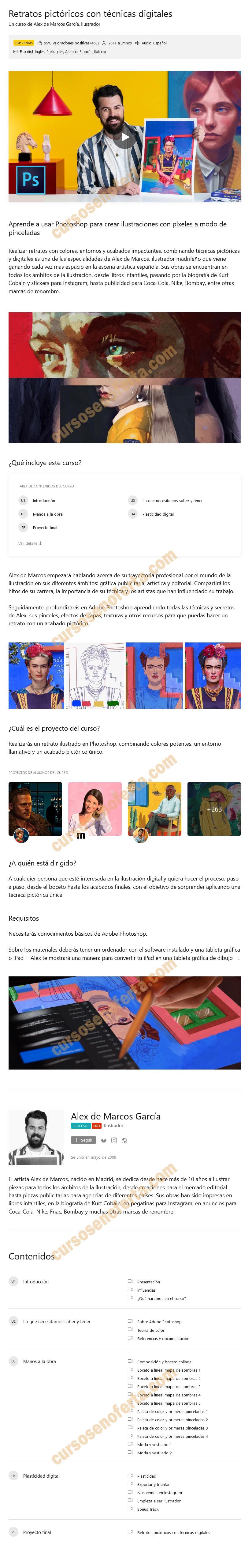Retratos pictóricos con técnicas digitales