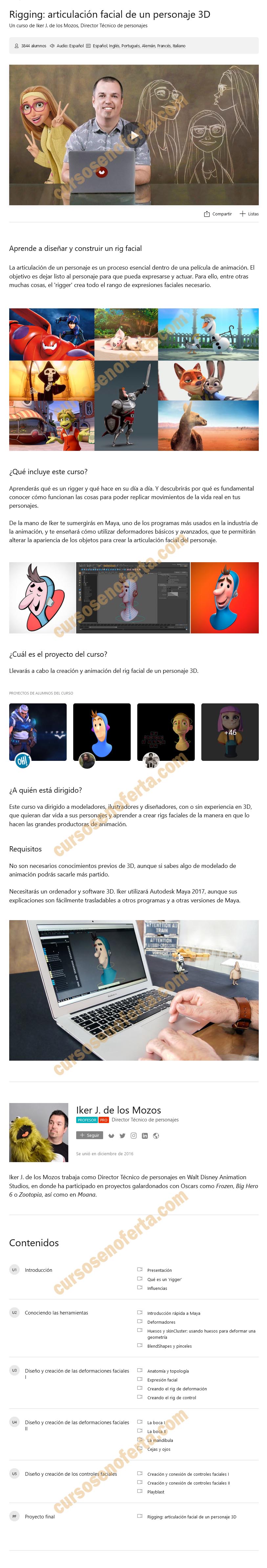 Rigging - articulación facial de un personaje 3D