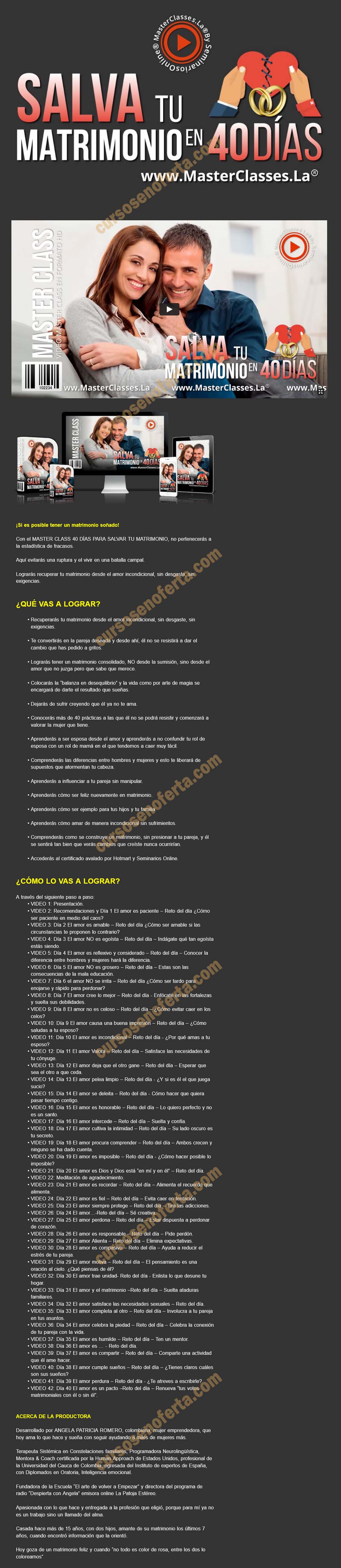Salva tu matrimonio en 40 días