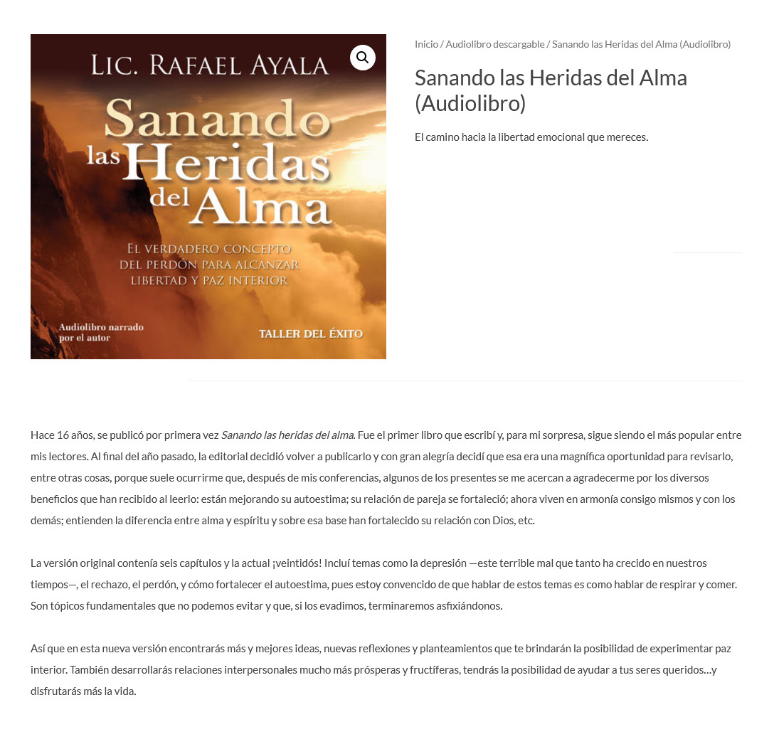 Sanando las heridas del alma (audiolibro)