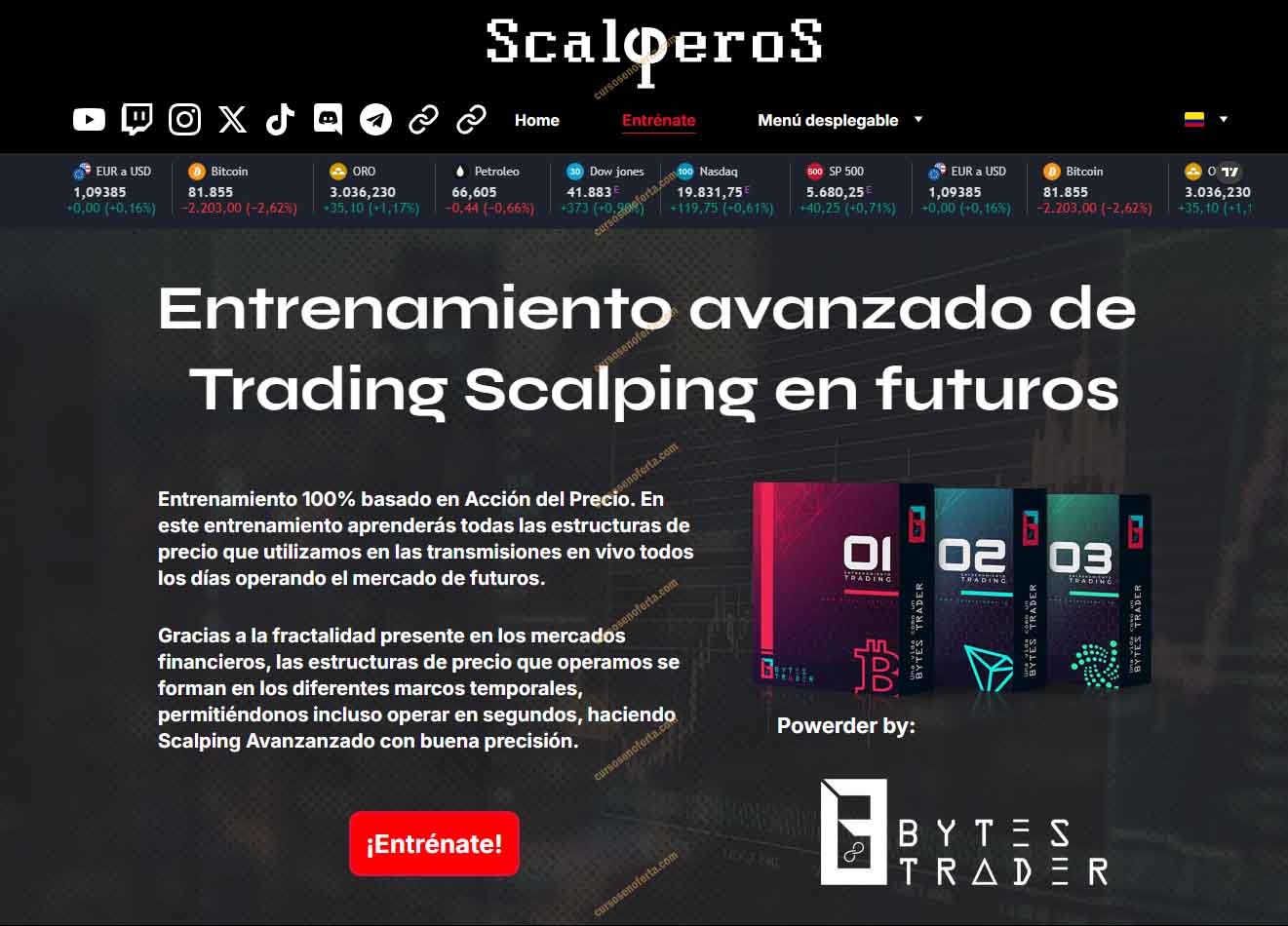 Scalperos - Entrenamiento Avanzado de Trading Scalping en Futuros