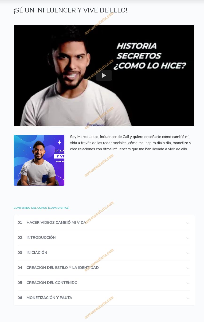 Sé un influencer y vide de ello