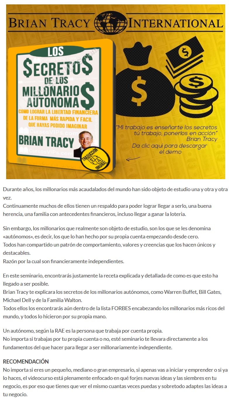 secretos de los millonarios autónomos