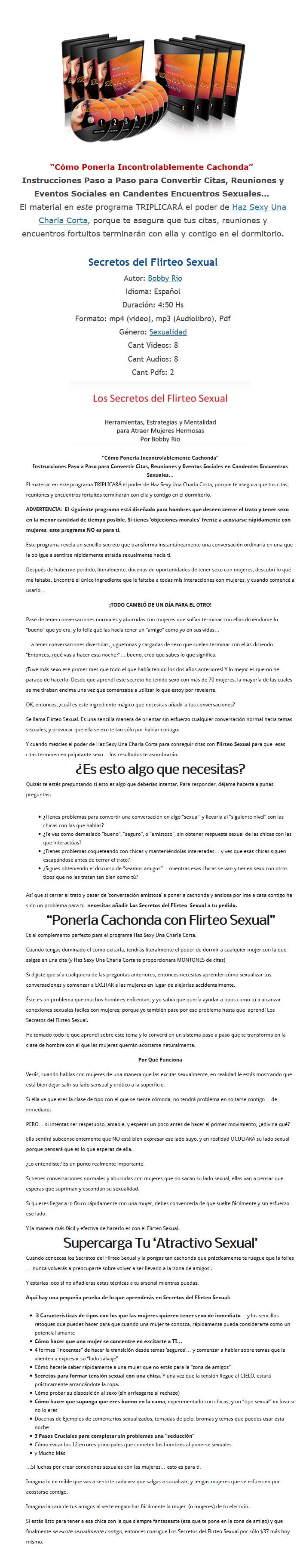 Secretos del flirteo sexual