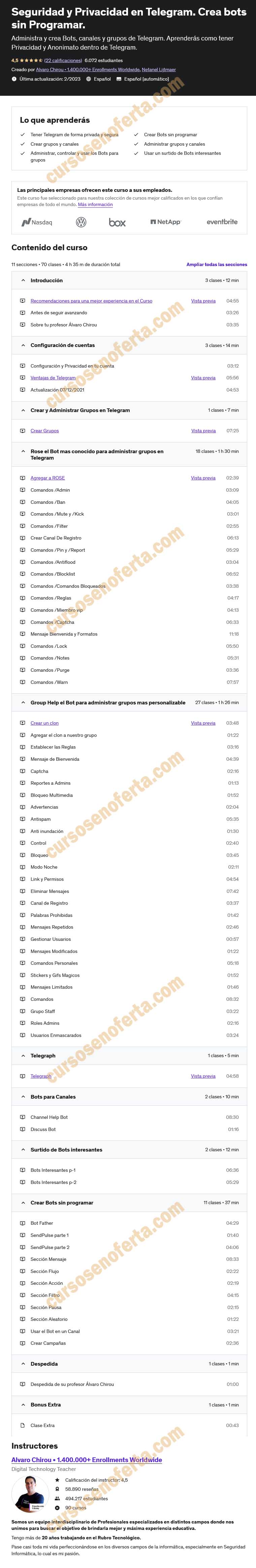 Seguridad y Privacidad en Telegram - Crea bots sin Programar