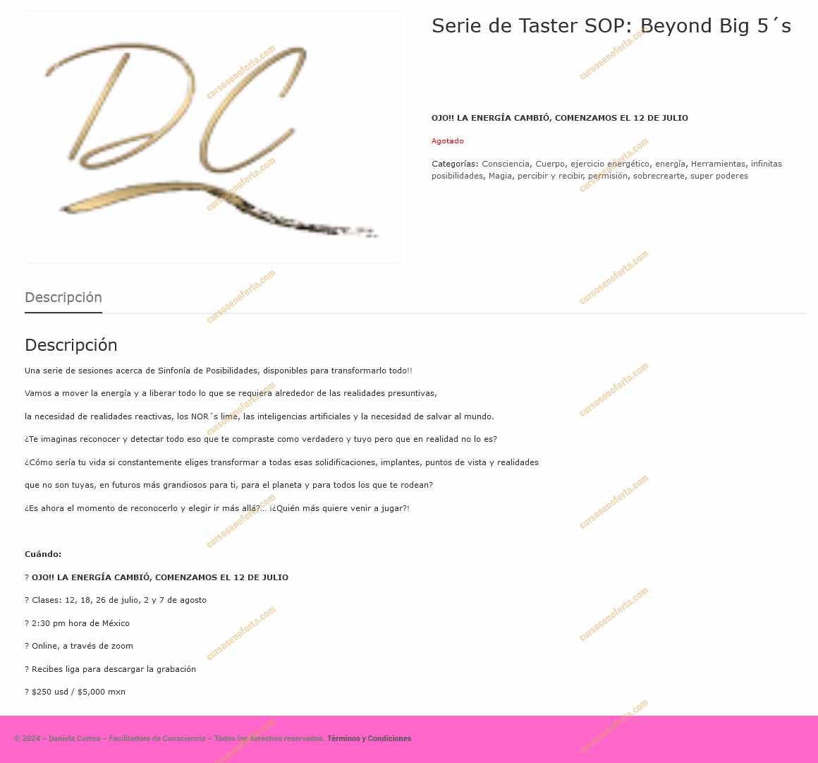 Serie de Taster SOP Beyond Big 5´s