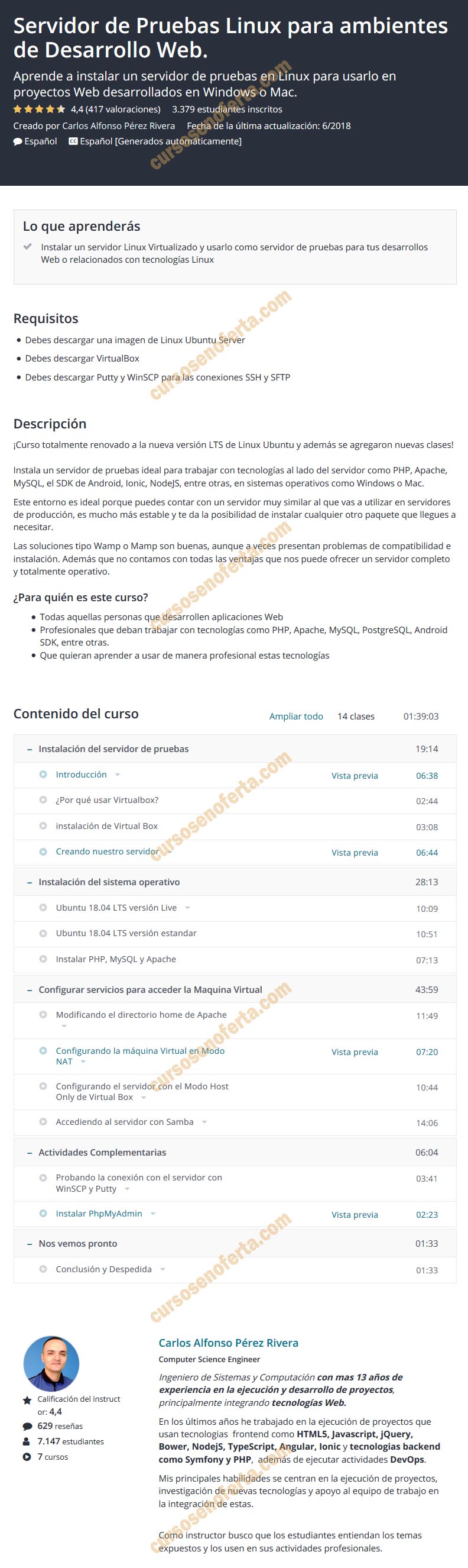 Servidor de Pruebas Linux para ambientes de Desarrollo Web