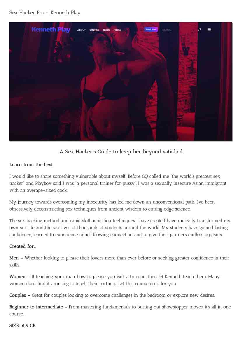 Sex Hacker Pro