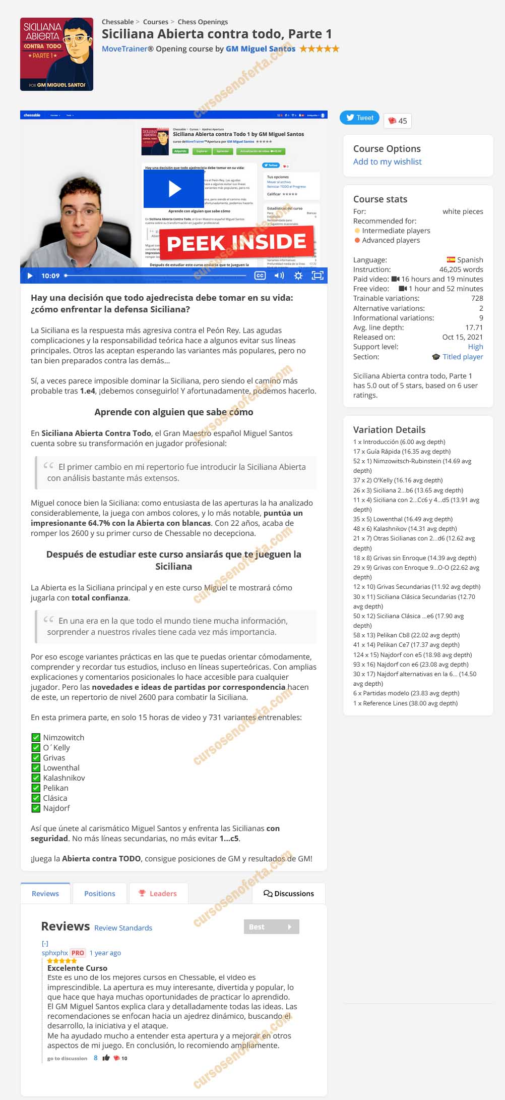 Siciliana abierta contra todo - Parte 1