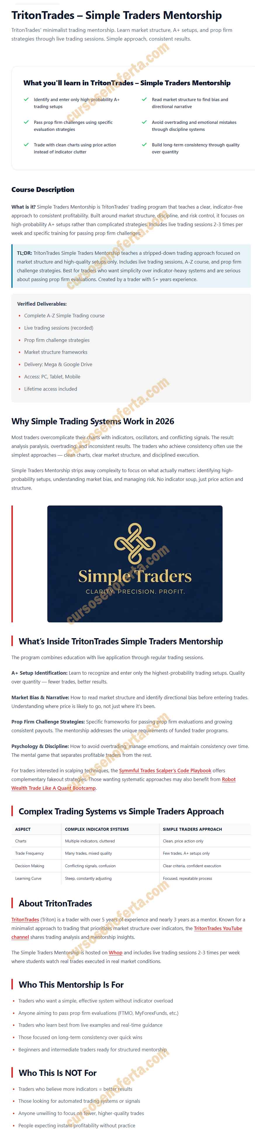 Simple Traders Mentorship - triton trades