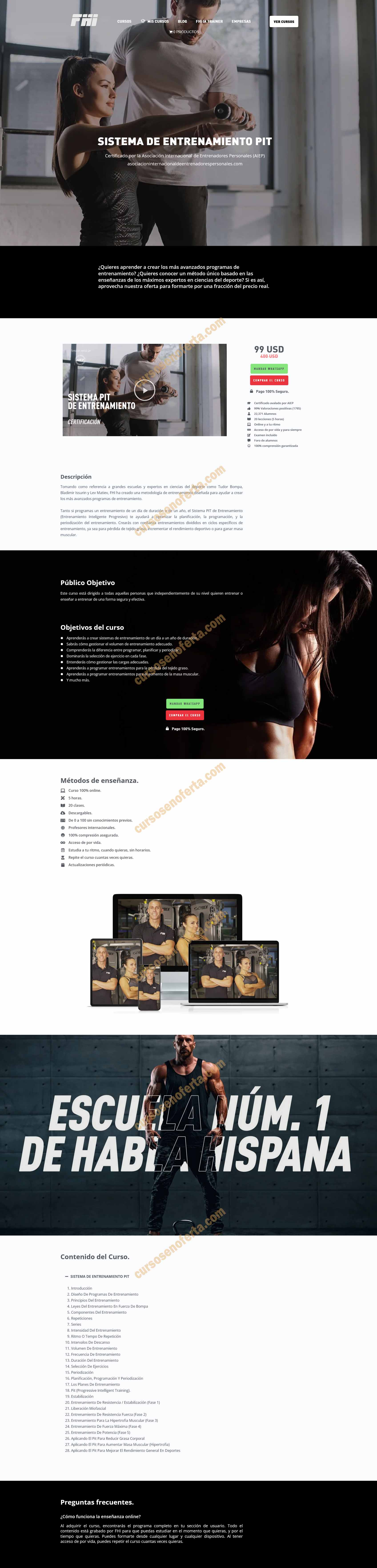 Sistema PIT de entrenamiento - fhi