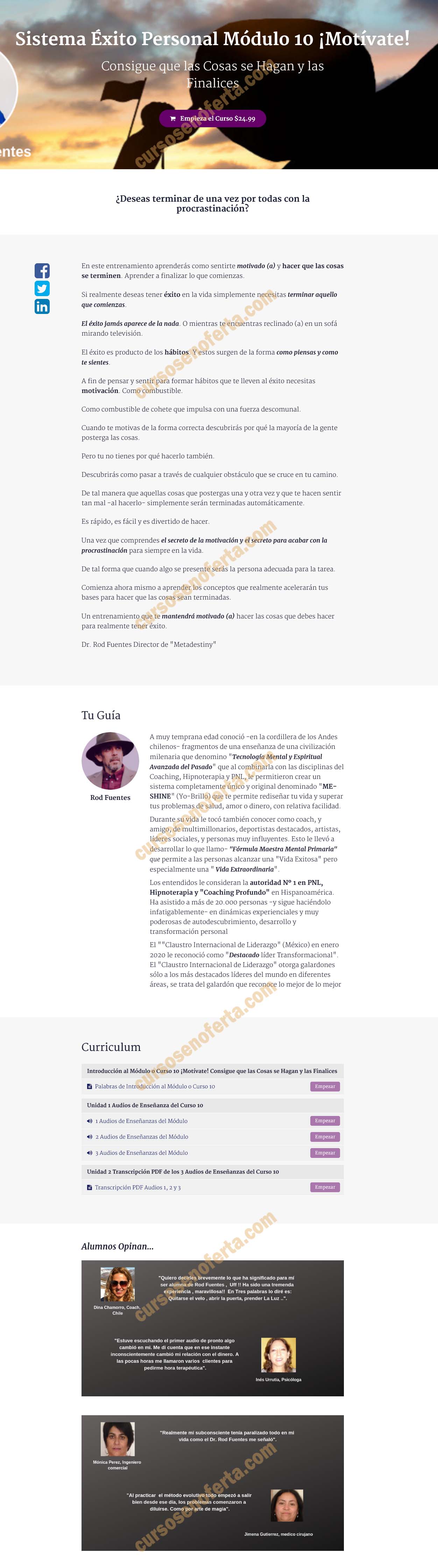 Sistema Éxito Personal Módulo 10 - Motívate