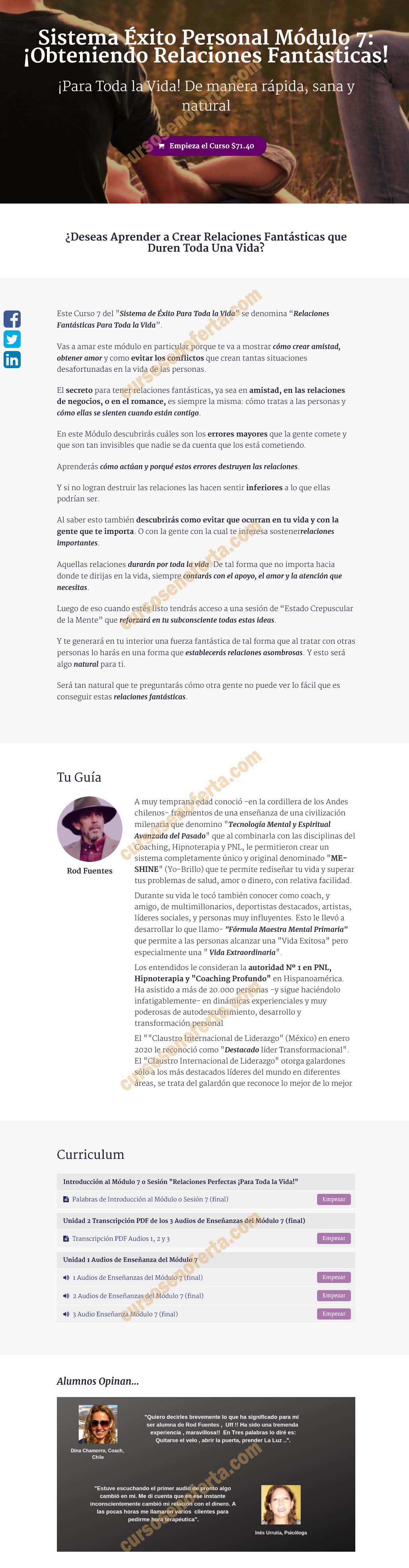 Sistema Éxito Personal Módulo 7 - Obteniendo Relaciones Fantásticas