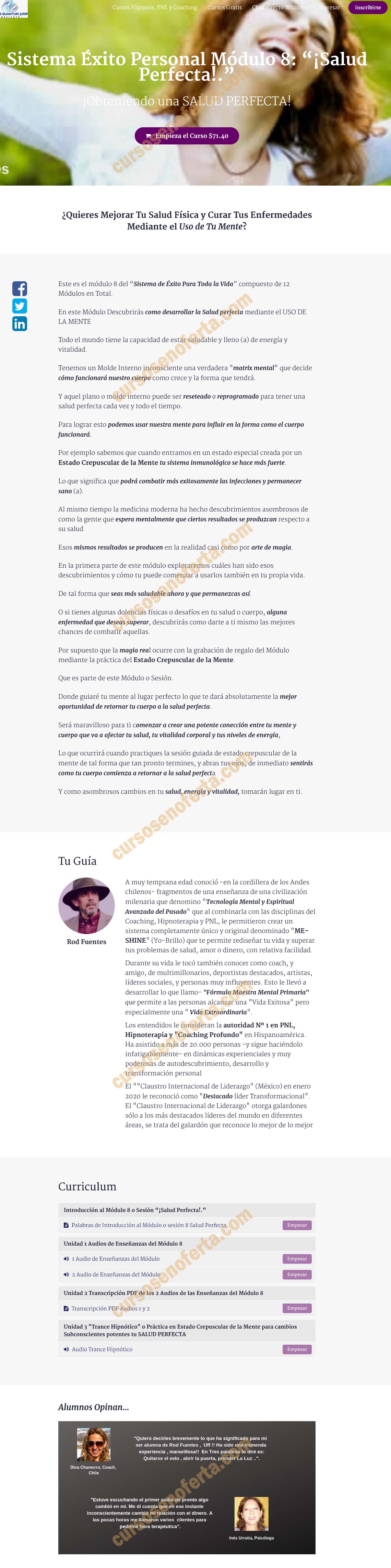 Sistema Éxito Personal Módulo 8 - Salud Perfecta