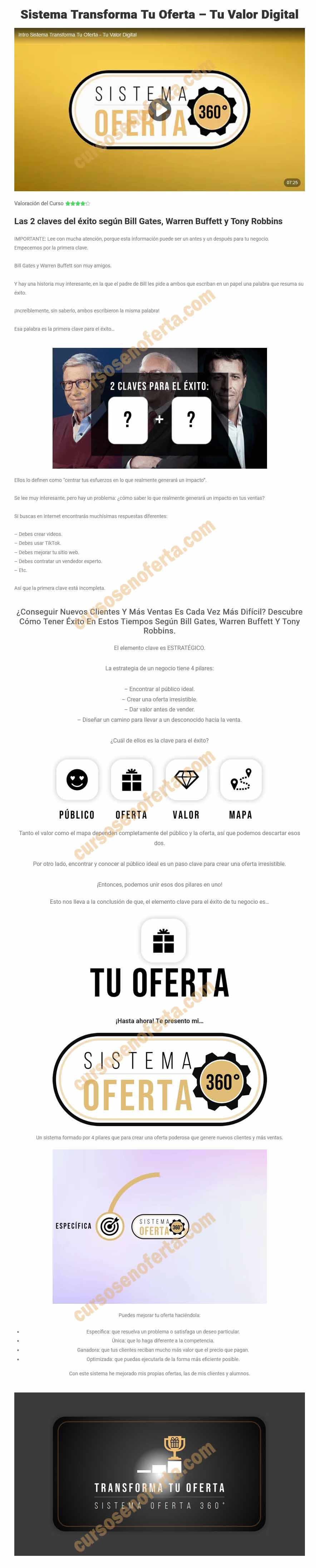 Sistema Transforma Tu Oferta - Tu Valor Digital