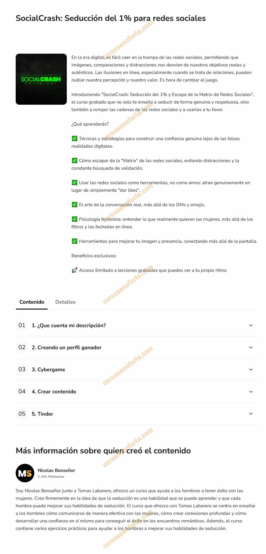 SocialCrash Seducción del 1% para redes sociales 
