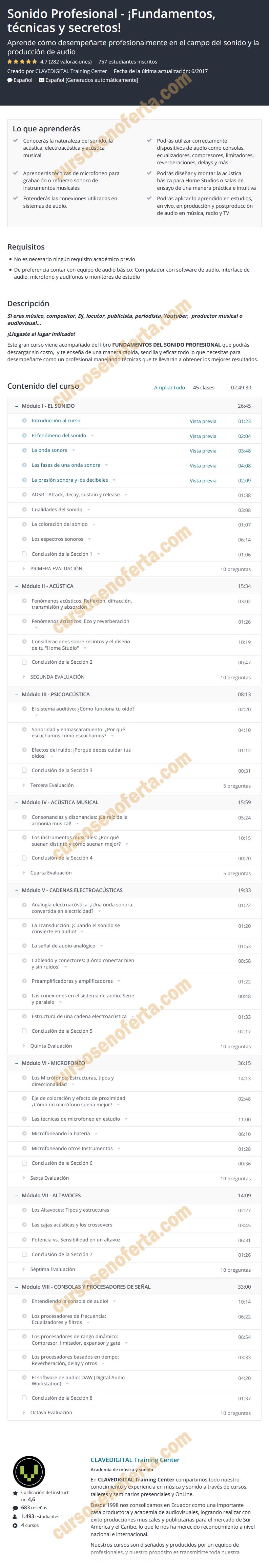 Sonido Profesional. Fundamentos Técnicos y Secretos