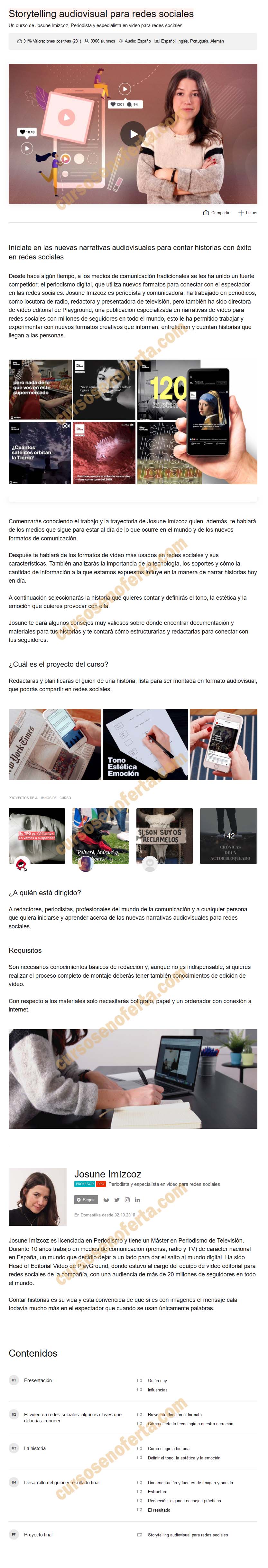 Storytelling audiovisual para redes sociales