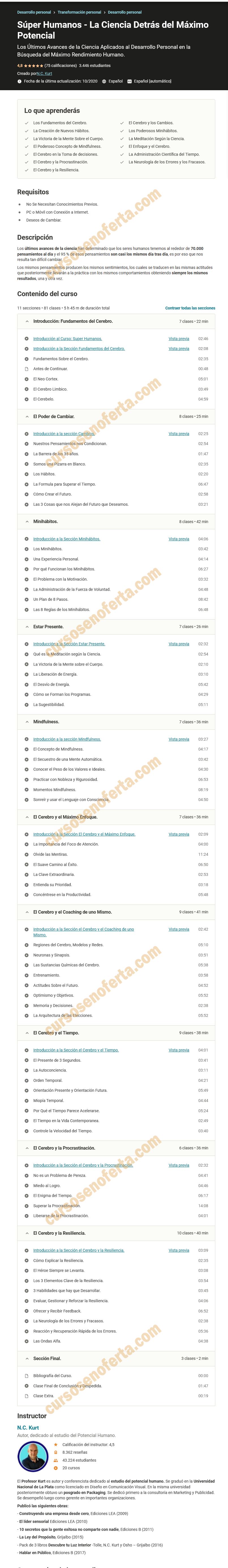 Súper Humanos - La Ciencia Detrás del Máximo Potencial 