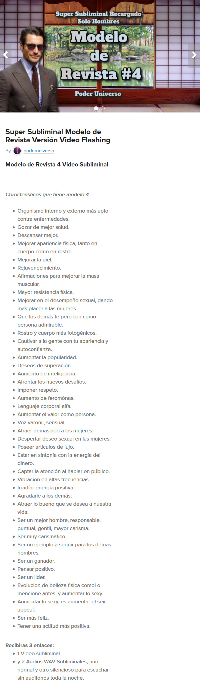 Super Subliminal Modelo de Revista 4