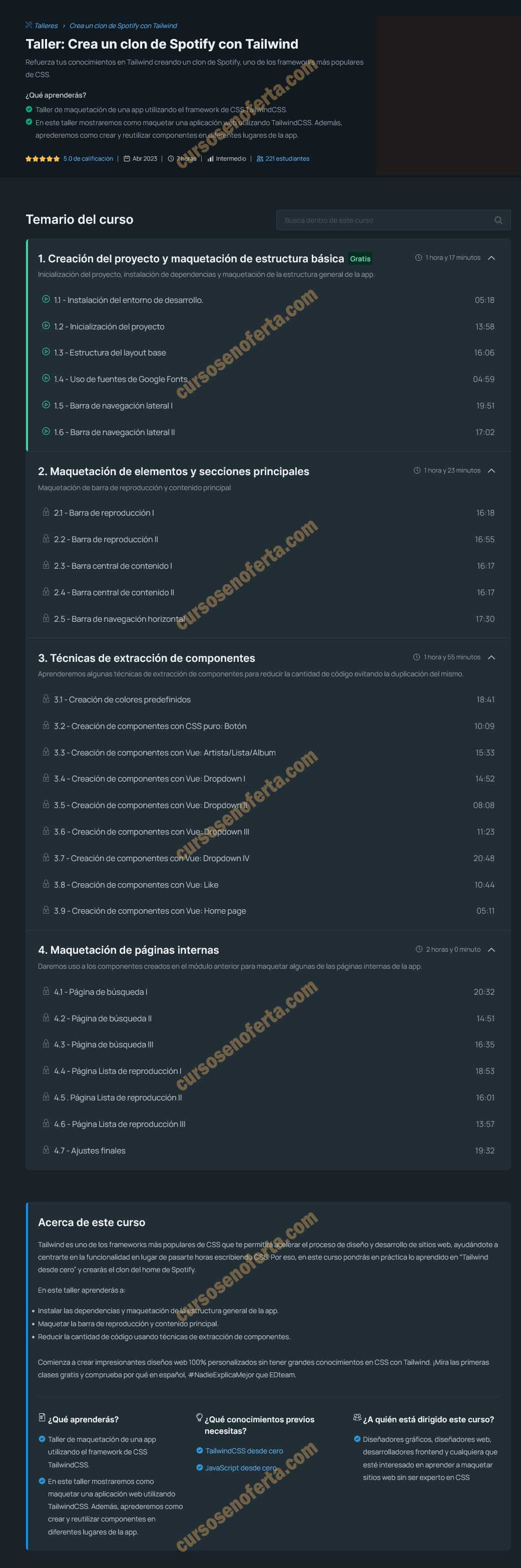 Taller Crea un clon de Spotify con Tailwind - Rubén Jairo