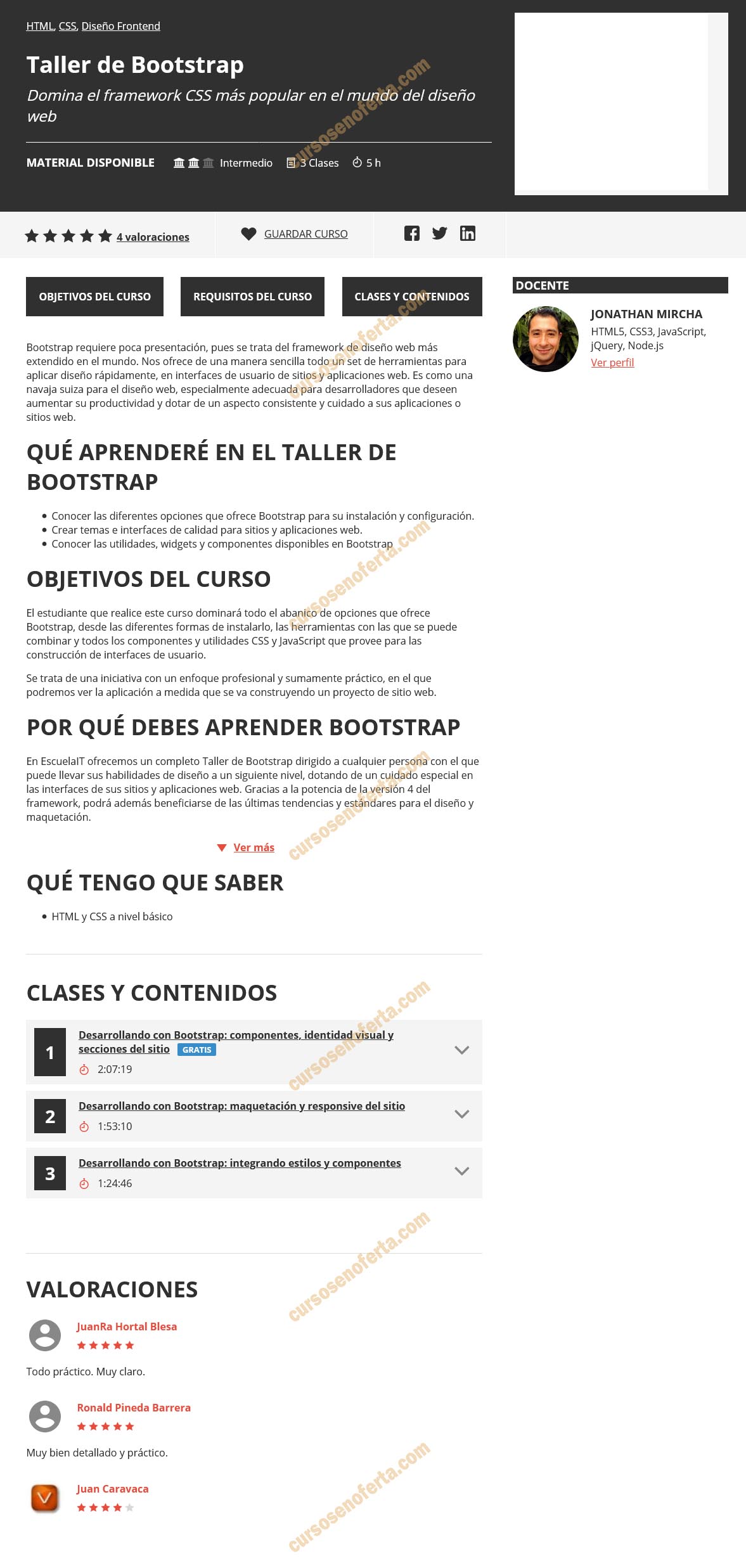 Taller de Bootstrap - Escuela IT