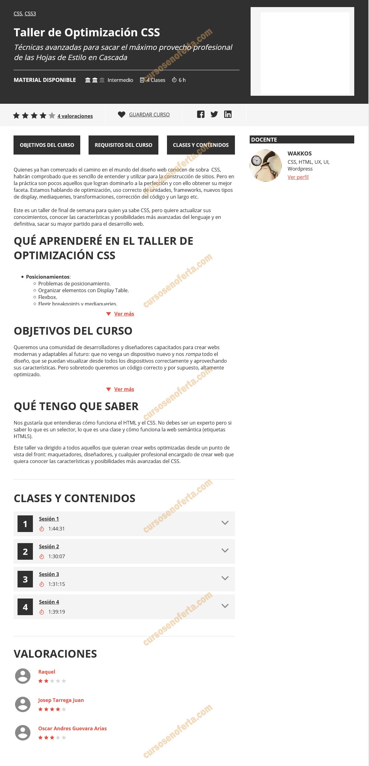 Taller de Optimización CSS - Escuela IT