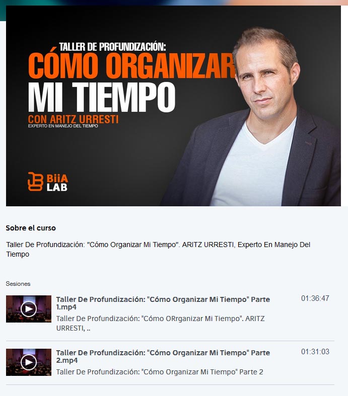 Taller de Profundización. Cómo Organizar mi Tiempo